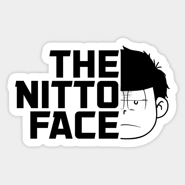 The nitto face Sticker by PsychoDelicia